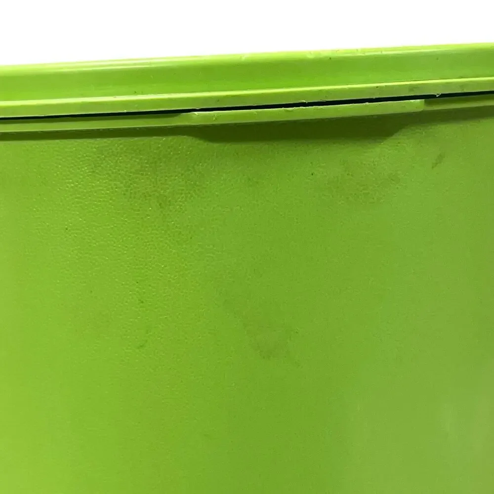 Vintage Tupperware Servalier Maxi Canister #809-13 Green w/ Sunburst Lid